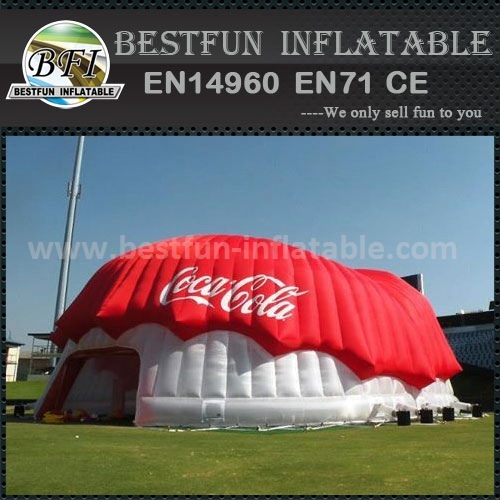 Cocacola customized portable inflatable dome building