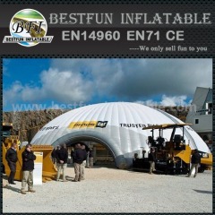 Detachable banner inflatable tent for promotion