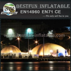 led lighting inflatable dome tents