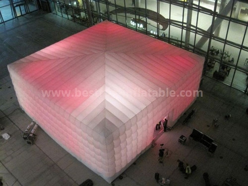 LED light cube tent inflatables