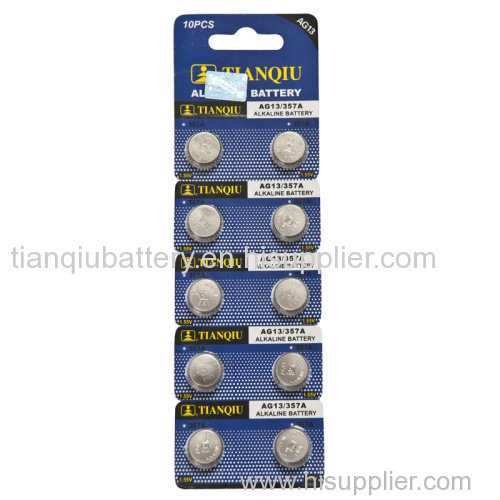 TIANQIU alkaline button cell battery LR44