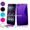 For Xperia Z1 Compact Case, 2014 New Mobile Phone bag, S Line Soft TPU Gel Skin Cover Case For Sony