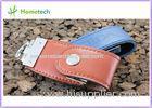 USB 2.0 Leather Memory Sticks USB Flash Drive U Disk 4GB / 8GB / 16GB