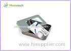 4GB Sliver Credit Card USB Storage Device , Plastic USB Flash Drive