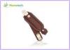 High Capacity Brown Leather USB Flash Disk USB 2.0 16GB for Student