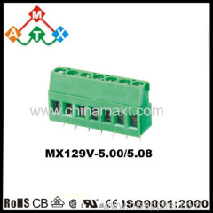 5.0 mm electrical Terminal Block connectors PCB Screw Terminal Block supplier