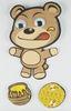 Paper + PET Layered Stickers For boys / little bear Movement Sticker