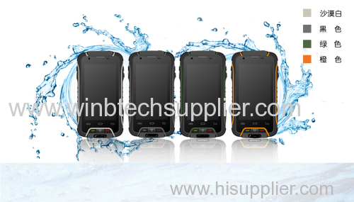 oem factory 4inch ru-gged waterproof phone MILITARY USE quad core ip68 grade super good wcdma phone