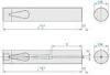 SKD11 / SKH51 Ball lock punch Heavy / Light load Blanks Type with Wrench Flat