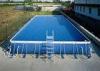 EN71 Outside Square Metal Frame Pool , Metal Frame Wading Pool For Adults