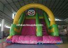 Fire Resistant Double Lane Commercial 18 Foot Inflatable Slide For Garden