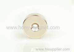 N42 Nickel plating countersunk ring magnet