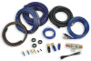 4GA Amplifier wiring kit with clear blue power cable and speaker cable