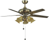 52&quot;decorative ceiling fan with light