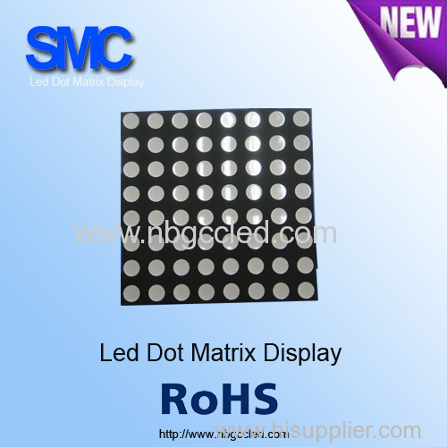 SMD 8*8 red color common cathode dot matrix led display