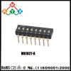 IC type DIP switches Gold plated 2.54mm Pin Spacing black color Double Rows