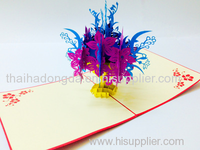 Vase of flower 2 pop up 3D card