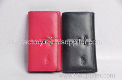 2015 wholesale price branded lady wallets with 3 fold