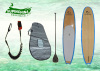 Fishtail Fiberglass water ski surf sup boards in ocean/ wave river