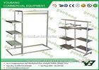 Collapsible Stainless Steel Metal Garment Rack Cloth Hanger Stand Display
