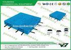 Recycled HDPE Gridding Heavy duty plastic pallet with steel tube Single faced RoHS