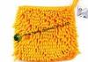 Maching Washable Chenille Microfiber Cleaning Mitt Yellow Microfiber Cloth