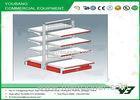Double Side Supermarket Cosmetic display racks for retail stores 1800 Height Upright