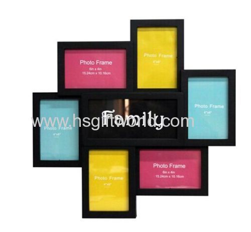 7 opening plastic injection photo frame No.HT4699
