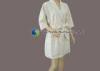 Nylon Short Women Microfiber Robe with Terry Lining , Chenille Bathrobes