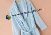 Mashine Washable Azure Microfiber Bath Robe , Mens Microfiber Robe with Side pockets