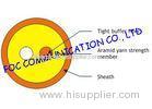 Duplex Round Outdoor Fiber Optic Cable GJFJV Type Reliable / fiber optic cabling