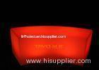 Fashionable Red LED Lounge Furniture , LED Patio Bar Stools With Glowing Light