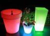 Water Resistant PE LED Glow Furniture , SPA / Bar / Pub Luminous LED Flower Pot