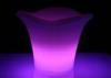 Portable Purple Brightness LED Ice Bucket Plastic Holder Illuminated Wine Pails