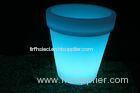 Small Blue Glowing LED Ice Bucket Lighting Plastic Beer Containers