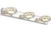 ECOBRT Light Crystal Bathroom Wall Light Fixture 18&quot; with aluminum base