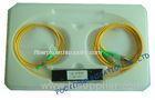 Fiber PLC Splitter 1 * 2 FC / APC Various Coupling Ratio with PVC Or LSZH Jacket Cable