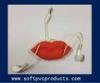 Mouth Shape Small Gift Earphone Cable Winder / Cord Holder Cell Phone Decoration Accessories