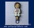 Promotional 2D 3D Soft PVC Paper Clip / Cute Decorative Paper Clips with OEM Logo