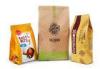 Four Side Quad Seal Pouch Paper Food Packaging for Seeds / Chips / Spice