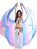 Mixed Color Polyester Belly Dance Wings Gradation Style In Practice Wear