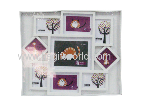 9 opening plastic injection photo frame No.AJ024