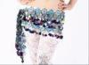 Shinning Beautiful Belly Dancing Hip Scarves With Colorful Paillette For Children