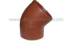 Red epoxy coated grey cast iron pipe fittings