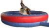 Adult Playing Inflatable Mechanical Bull , Tarpaulin Mechanical Rodeo Bull for 1 Person
