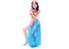Performance Party Blue Belly Dance Costumes For Kids , Length of Skirt 60cm