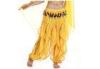 Yellow Fluffy Chiffon Belly Dance harem Pants with Sequin , Women Dance Wear