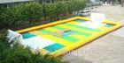 Dry Land Inflatable Football Field , Inflatable Soccer Court with Water