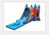 Safety 0.55mm PVC Outdoor Inflatable Bouncy Castle Water Slide For Kids