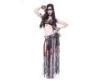 Black and Red Adult Tribal Belly Dance Clothing For Performance Bra Skirts Sets